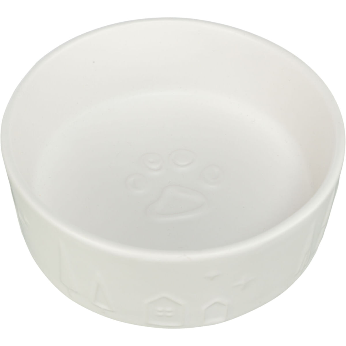 TRIXIE Christmas, castron câini, rotund, ceramică, alb, 1.4l, ⌀20cm - poza 3