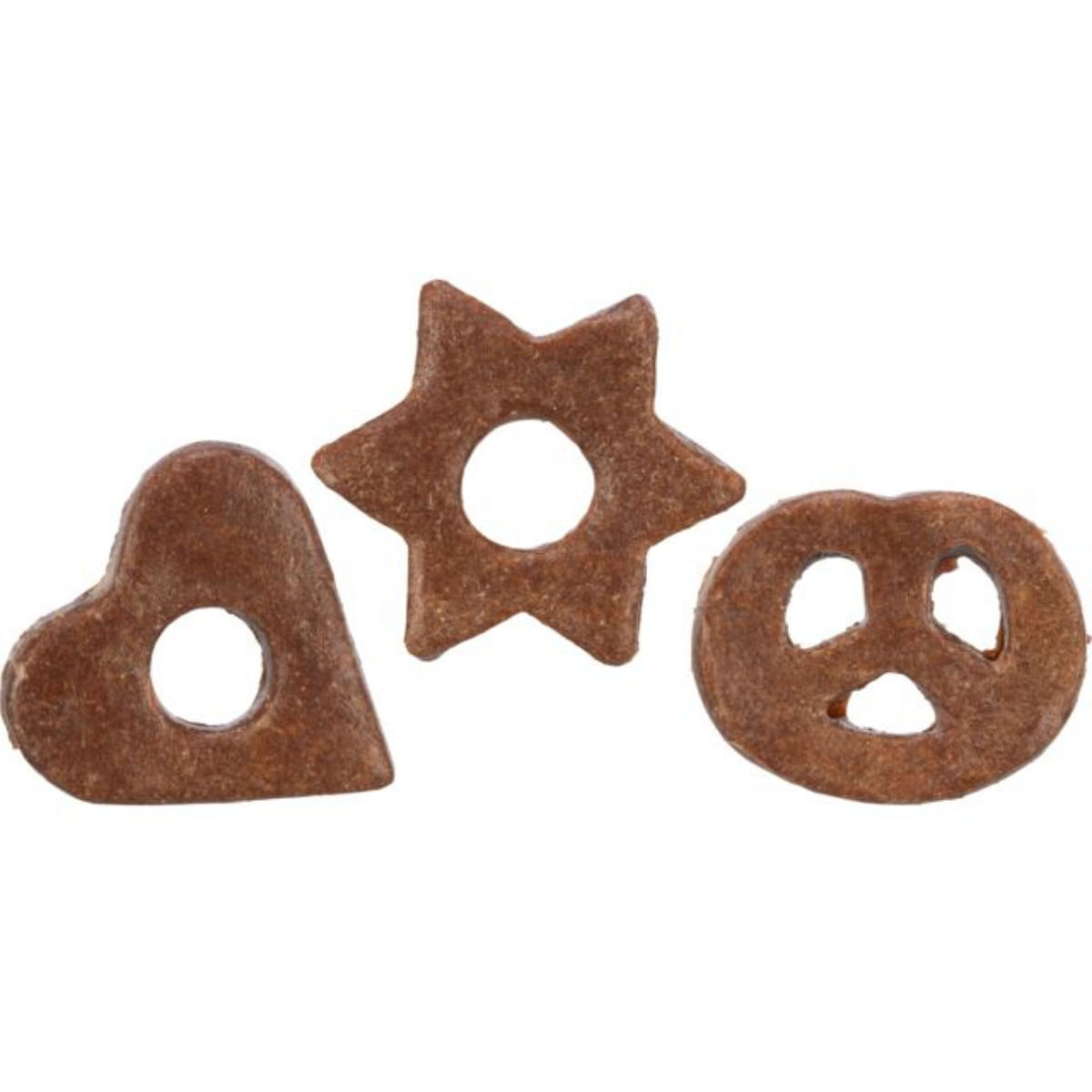TRIXIE Christmas Fursecuri Inimioara Stea si Covrig, XS-XL, Pui și Ficat, punguță recompense câini, 120g - poza 3