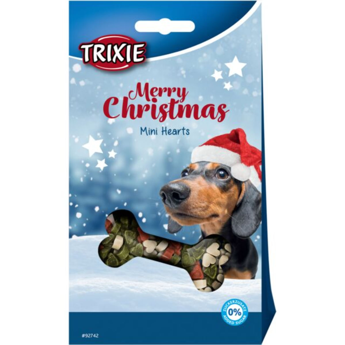 TRIXIE Christmas Mini Hearts, Pui, plic recompense câini, 140g - poza 2