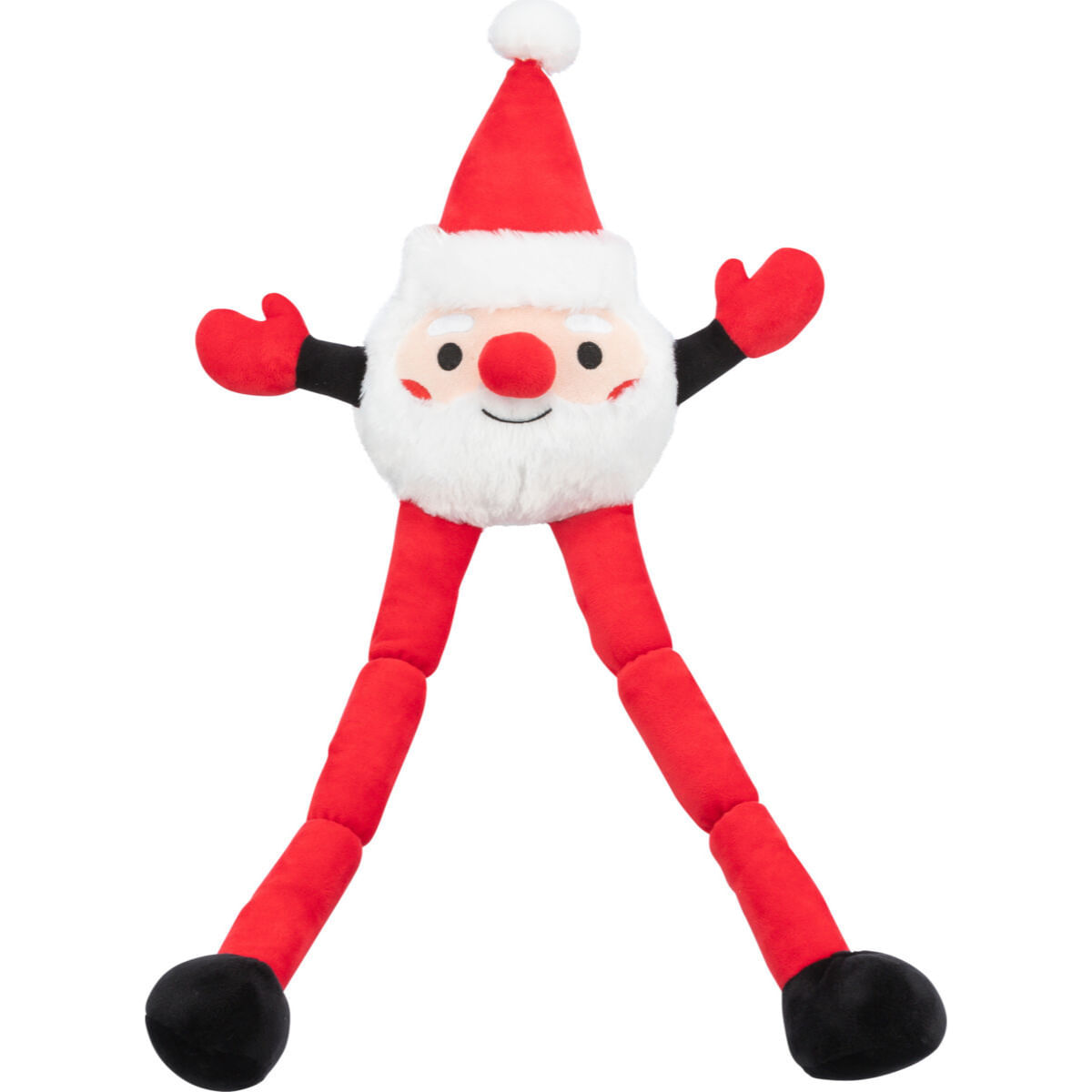 TRIXIE Christmas Mos Craciun, jucărie de pluș câini XS-XL, cu sunet, pluș, roșu, 54cm - poza 3