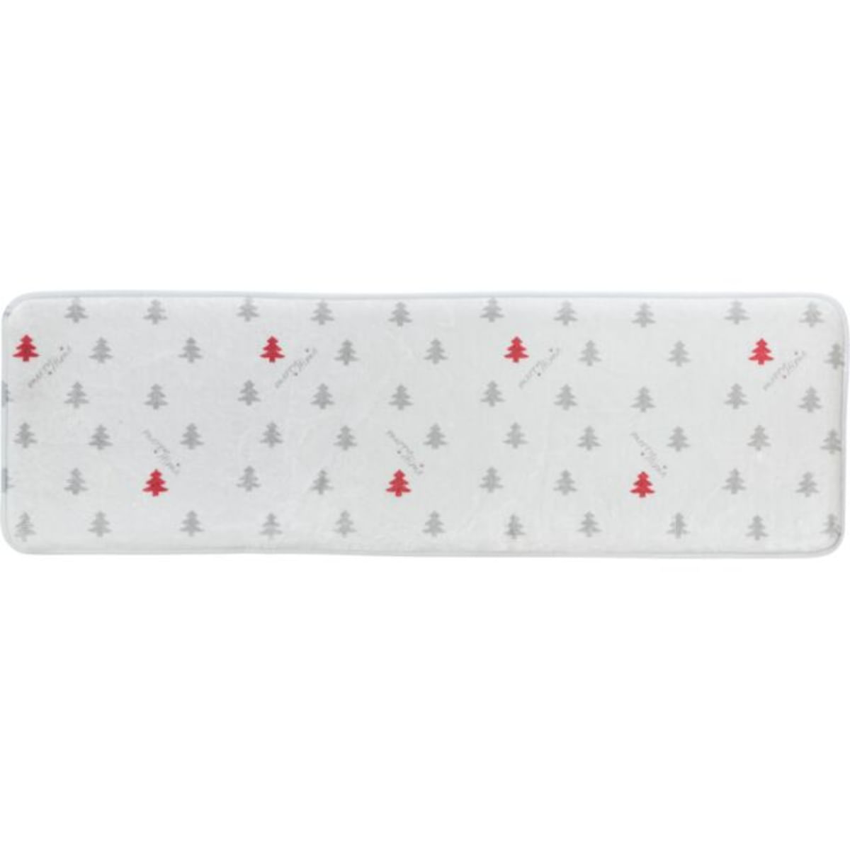 TRIXIE Christmas Nivia, saltea dreptunghiulară câini, XS-M, poliester, antiderapant, alb, 90 x 28 cm - poza 1