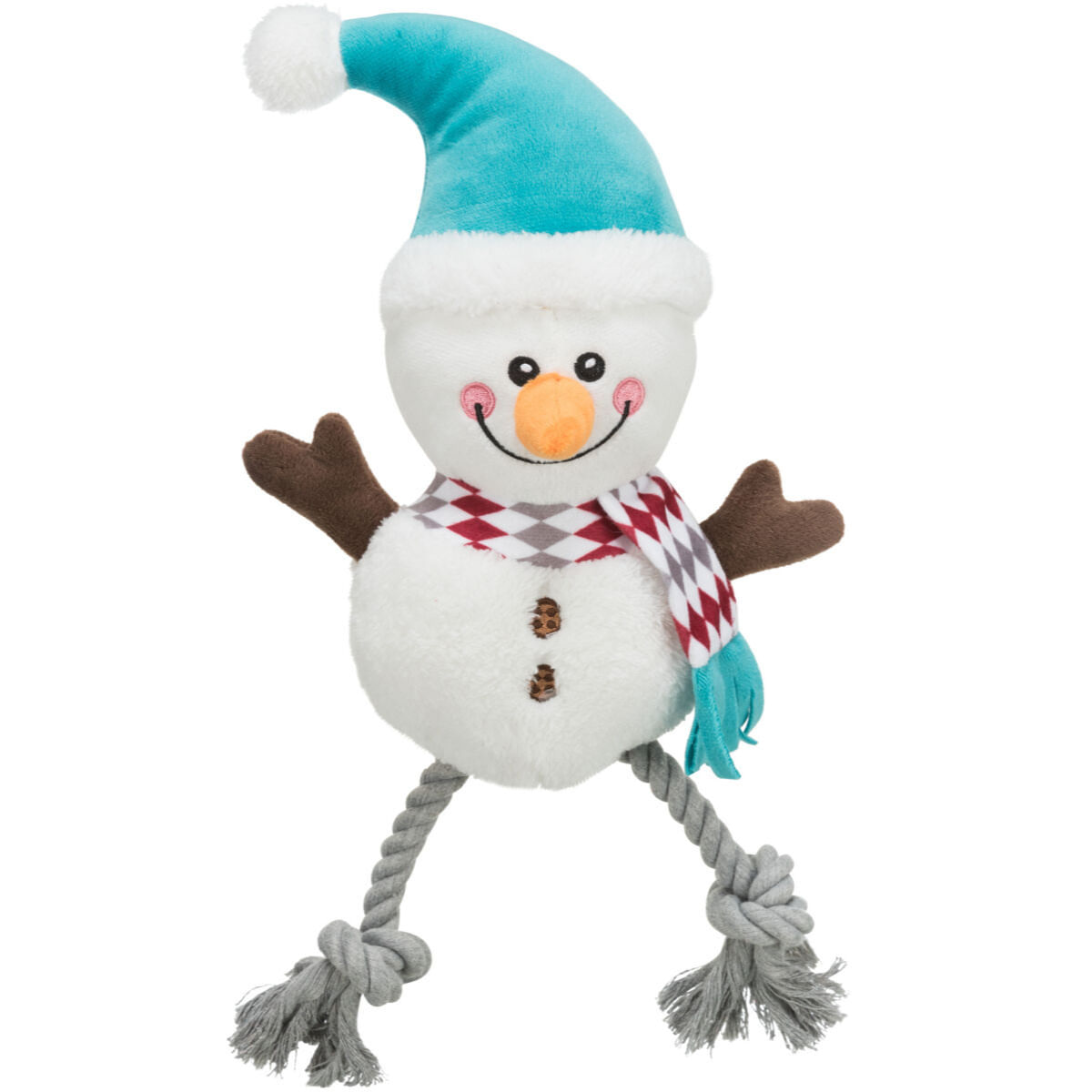 TRIXIE Christmas Om de Zapada, jucărie de pluș câini XS-XL, cu sunet, pluș, alb, 41cm - poza 2