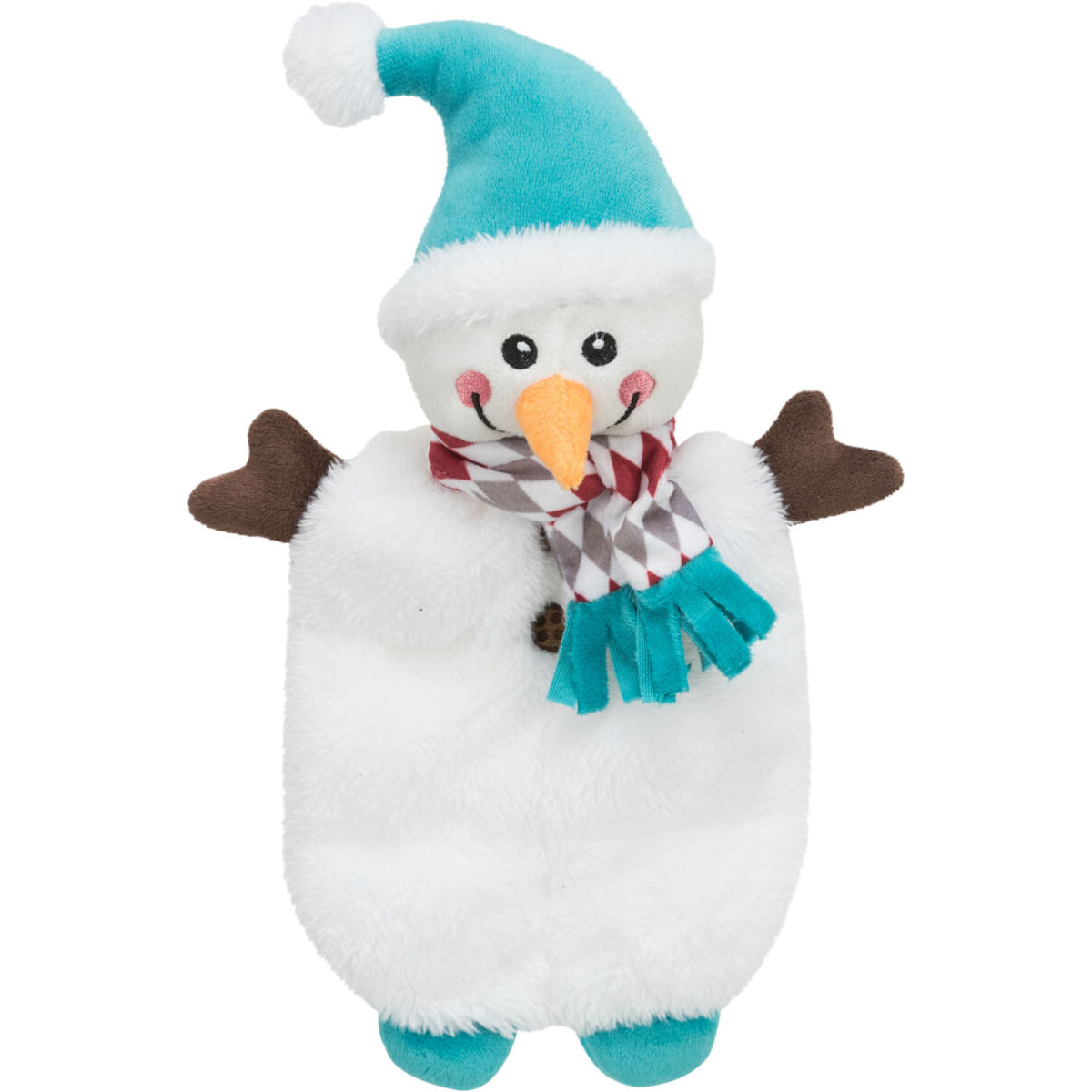 TRIXIE Christmas Om de Zapada, jucărie de pluș câini XS-XL, cu sunet, pluș, alb și roșu, 31cm - poza 3