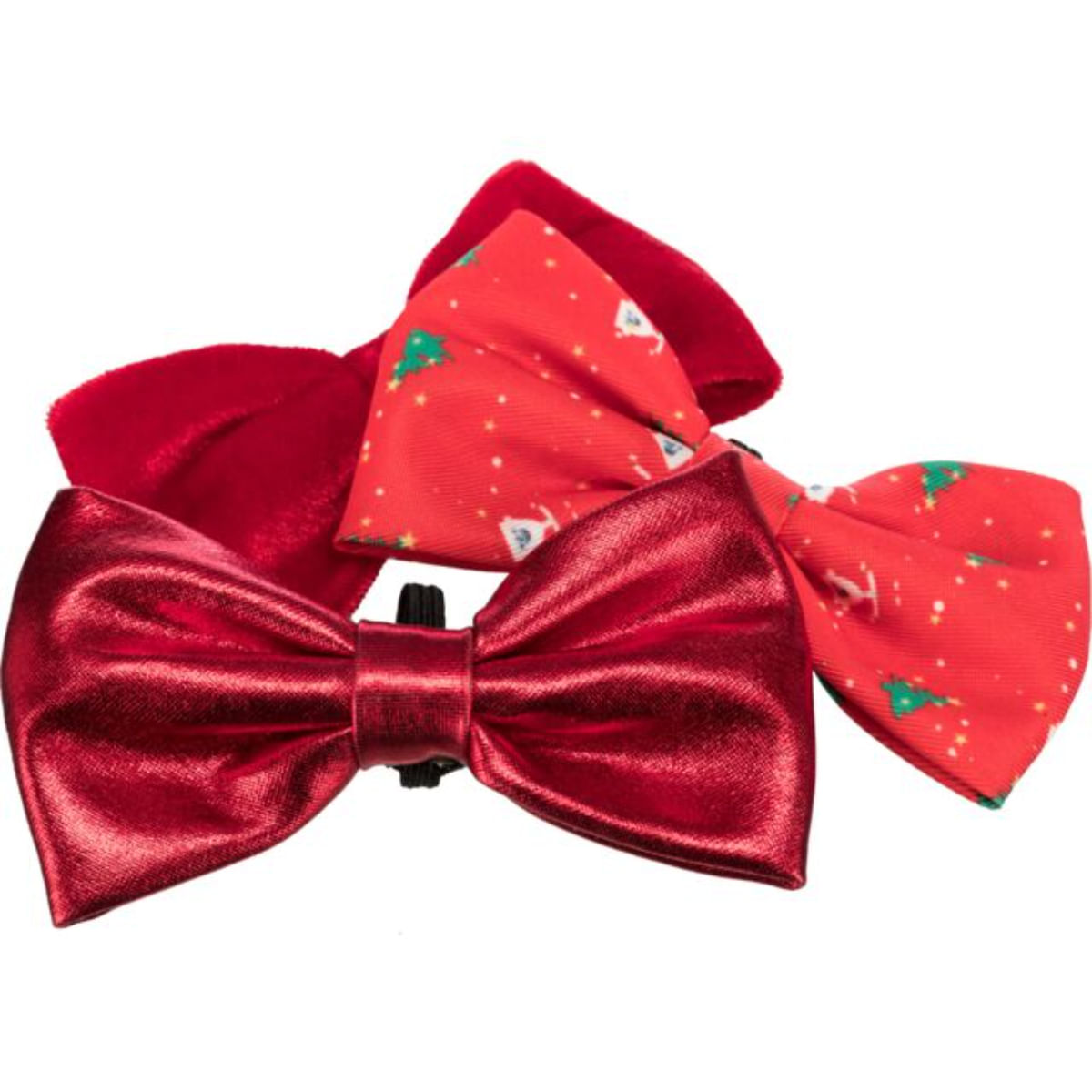 TRIXIE Christmas Papion, accesoriu câini, poliester TRIXIE Christmas Papion, accesoriu câini și pisici, poliester, roșu, 10cm - poza 3
