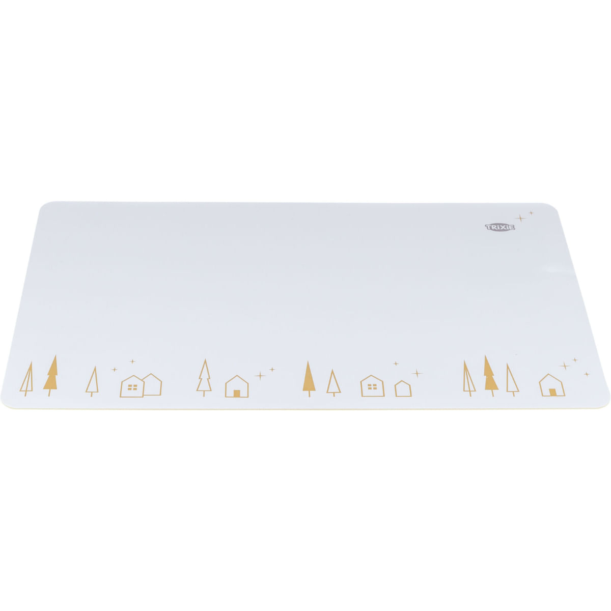 TRIXIE Christmas Place Mat, covoraș câini, dreptunghiular, antiderapant, plastic, bej, 44x28cm - poza 2