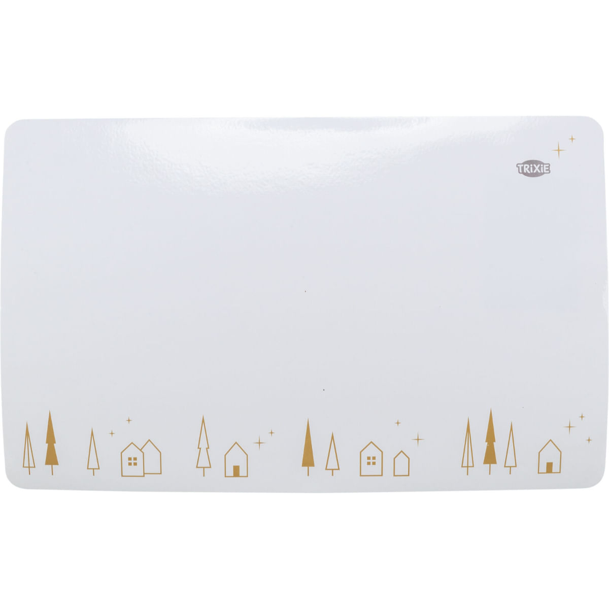 TRIXIE Christmas Place Mat, covoraș câini, dreptunghiular, antiderapant, plastic, bej, 44x28cm - poza 3