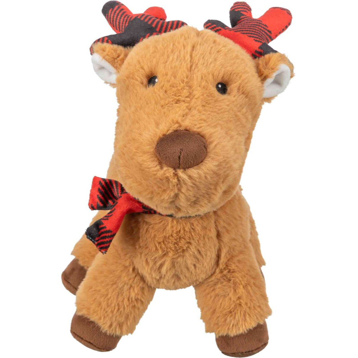 TRIXIE Christmas Ren, jucărie de pluș câini, cu sunet, pluș TRIXIE Christmas Ren, jucărie de pluș câini XS-XL, cu sunet, pluș, maro și roșu, 29cm - poza 3
