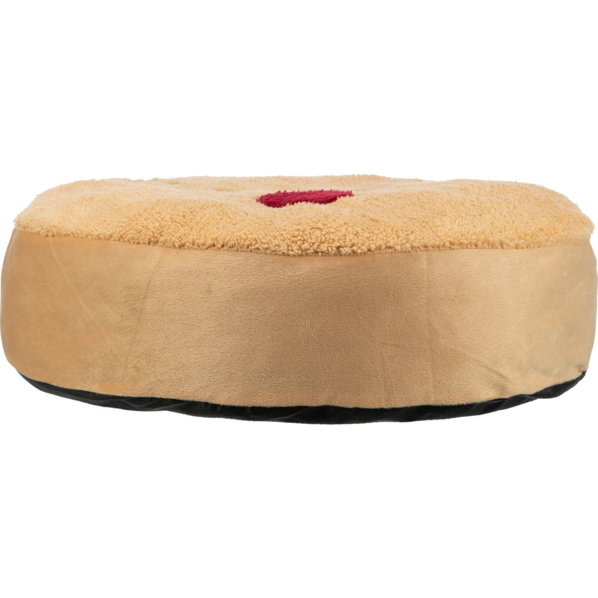 TRIXIE Christmas Ren, pat rotund câini, pluș, antiderapant, husă detașabilă, maro, ⌀60cm - poza 3