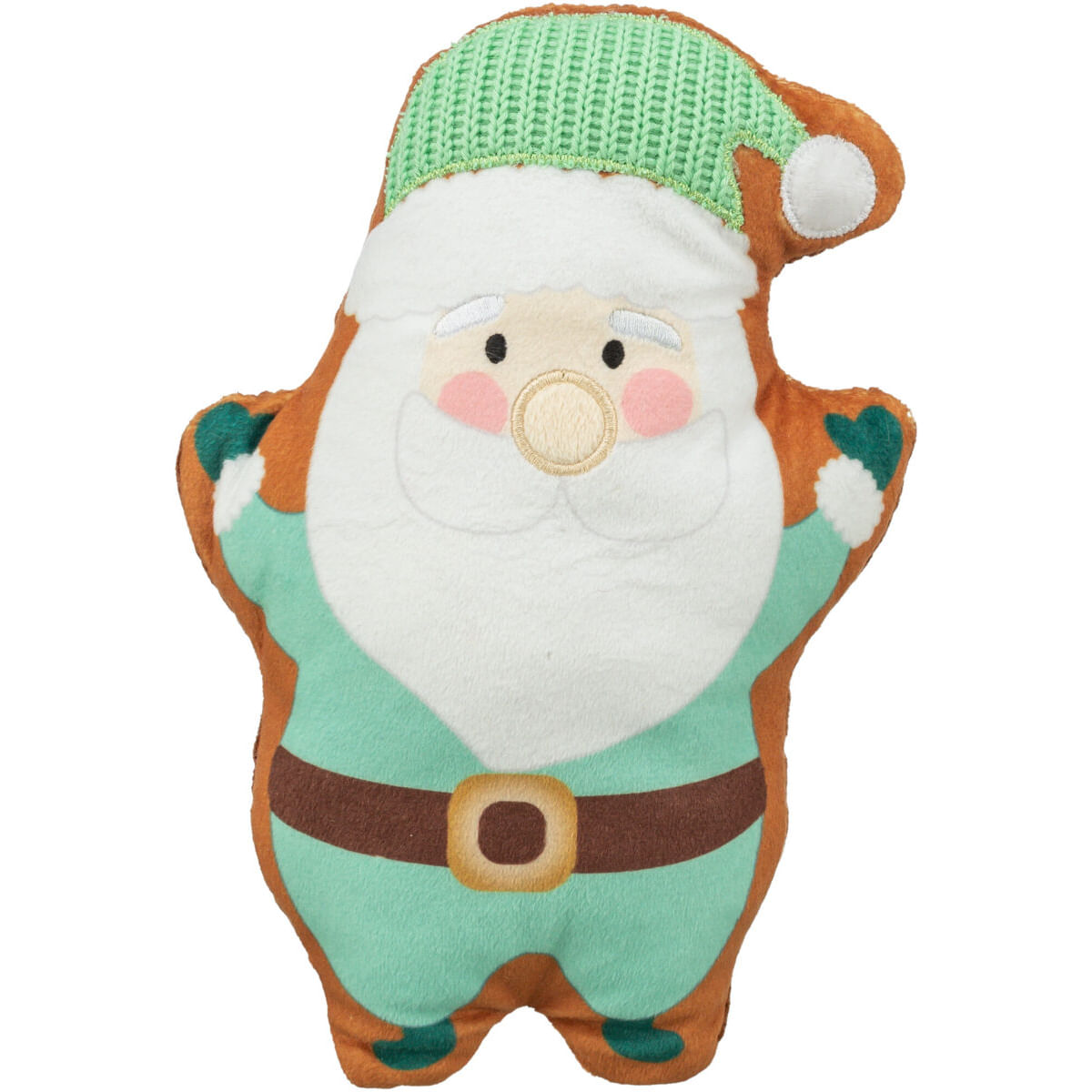 TRIXIE Christmas Santa Claus, jucărie de pluș câini, pluș TRIXIE Christmas Santa Claus, jucărie de pluș câini XS-XL, pluș, verde și alb, 22cm - poza 1