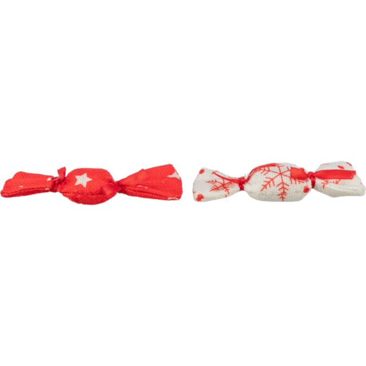 TRIXIE Christmas Set Bomboane cu foşnet, jucărie stimulare pândă pisici, cu sunet, poliester, alb și roșu, 11cm - poza 3