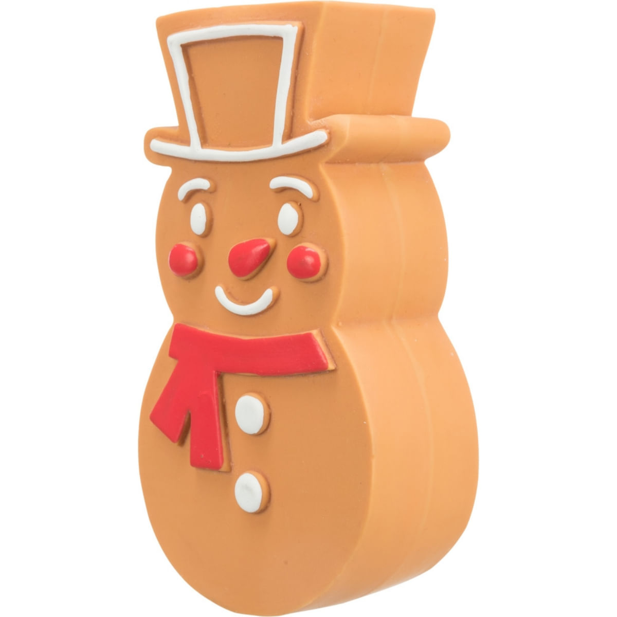 TRIXIE Christmas Turta Dulce, jucărie de aport câini XS-XL, cu sunet, latex, maro, 11cm - poza 1