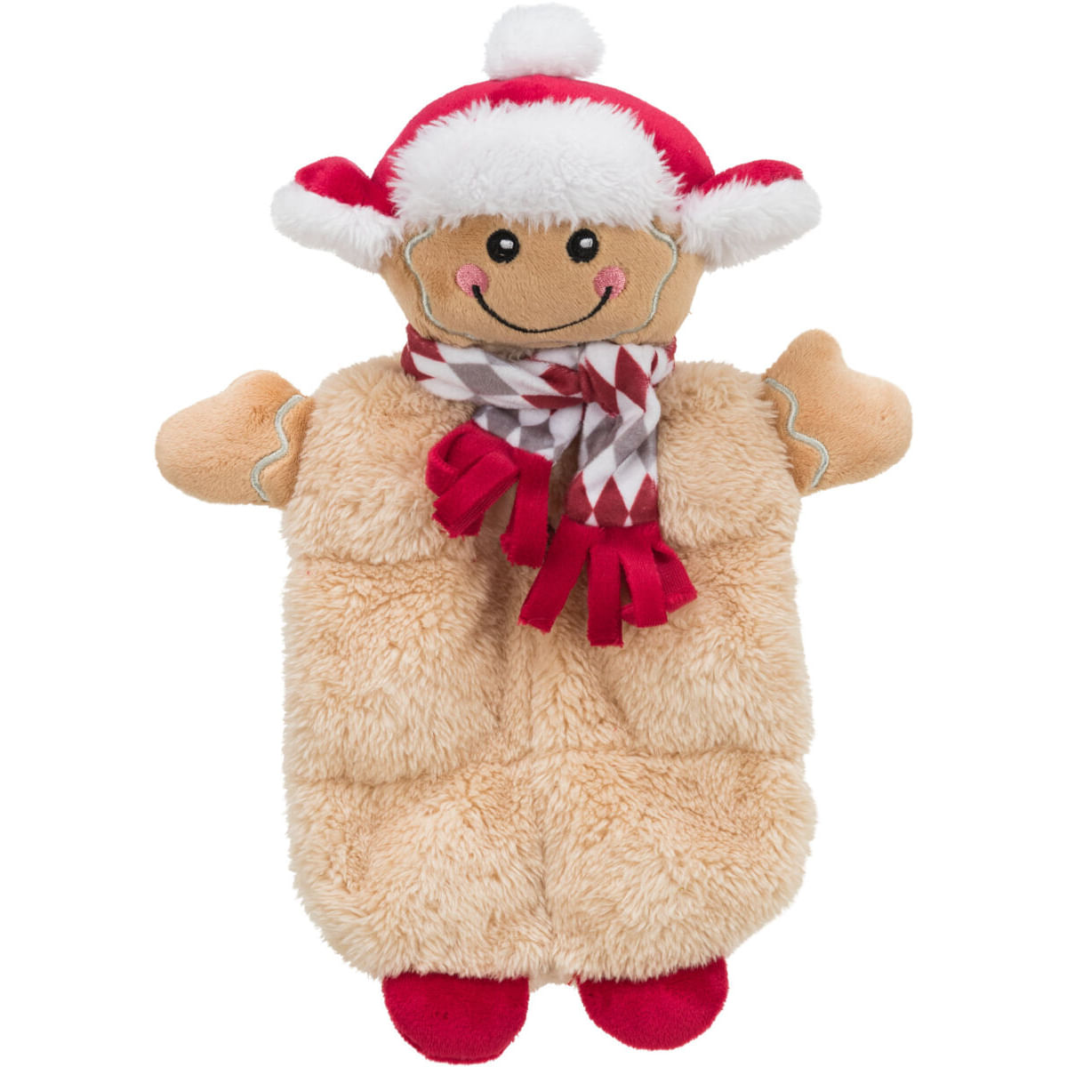 TRIXIE Christmas Turta Dulce, jucărie de pluș câini, cu sunet, pluș TRIXIE Christmas Turta Dulce, jucărie de pluș câini XS-XL, cu sunet, pluș, maro, 28cm - poza 3