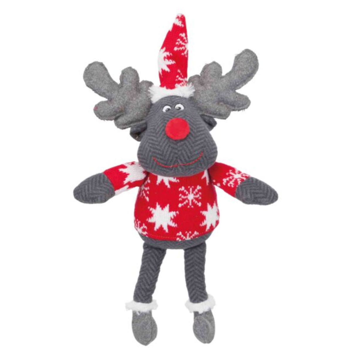 TRIXIE Christmas Xmas Ren , jucărie de pluș câini, M-XL, textil, cu sunet, activități fizice, diverse culori, 42 cm - poza 1