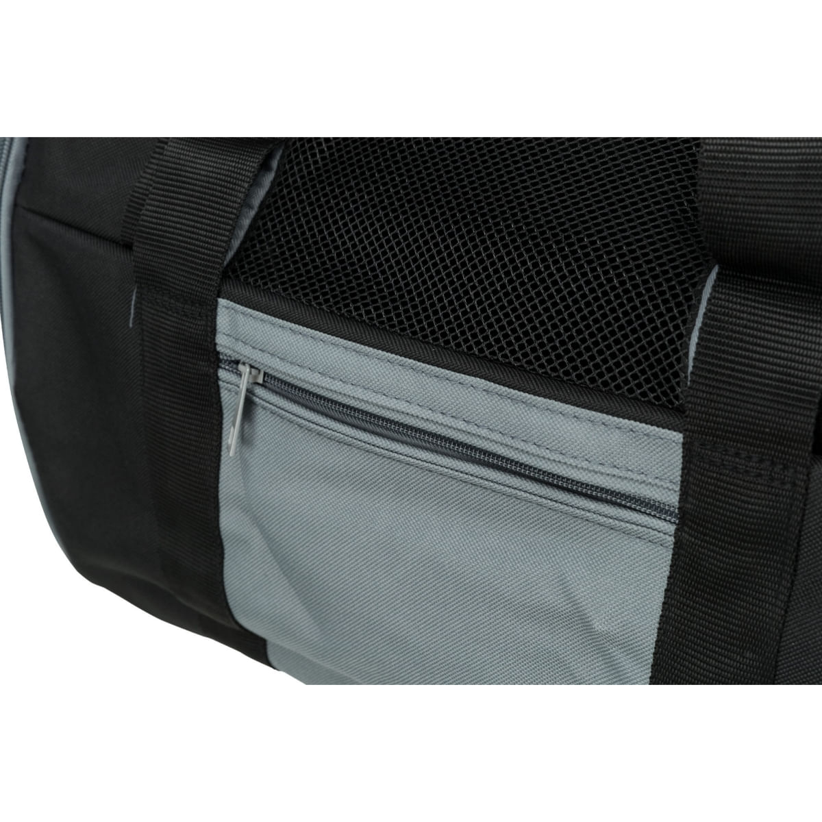 TRIXIE Connor, rucsac transport câini și pisici, XS-S(max. 8kg), nylon, deschidere laterală, cu curea de umăr, negru și gri, 42 x 30 x 21 cm - poza 5