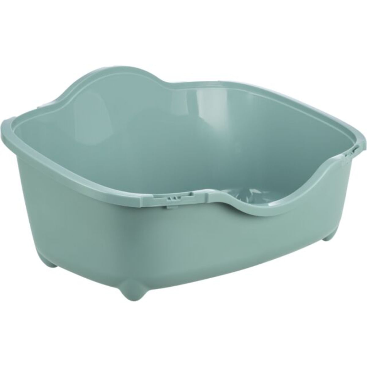 TRIXIE Davio Top, litieră acoperită pisici, cu filtru, alb și verde, 56x39x39 cm - poza 4