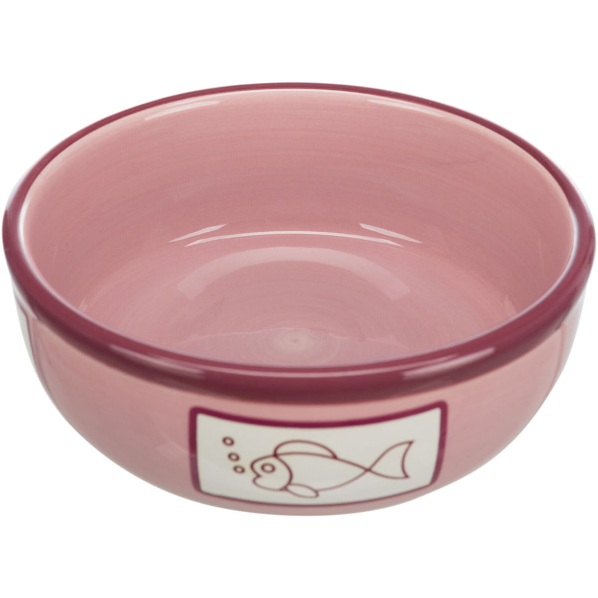 TRIXIE Fish, castron pisici, rotund, ceramică, diverse culori, 0.35l, ⌀13cm - poza 5