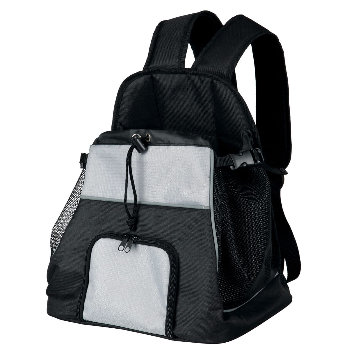TRIXIE, geantă transport câini și pisici, XS(max. 5kg), nylon, deschidere frontală&laterală, cu rotile, negru și gri, 32 x 37 x 24 cm - poza 2