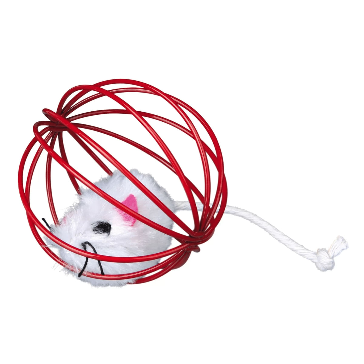 Trixie, glob metal cu șoricel, jucărie, pisici, cu clopoțel, multicolor, 6cm - poza 2
