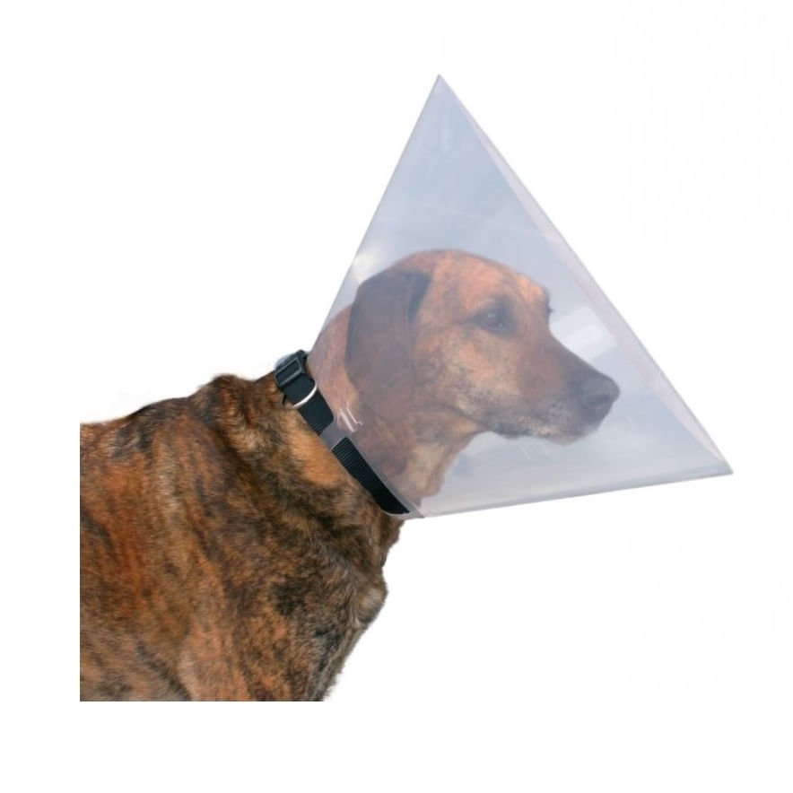 TRIXIE, guler protector câini, plastic TRIXIE, L, guler protector câini, plastic, 44-50x25cm - poza 2