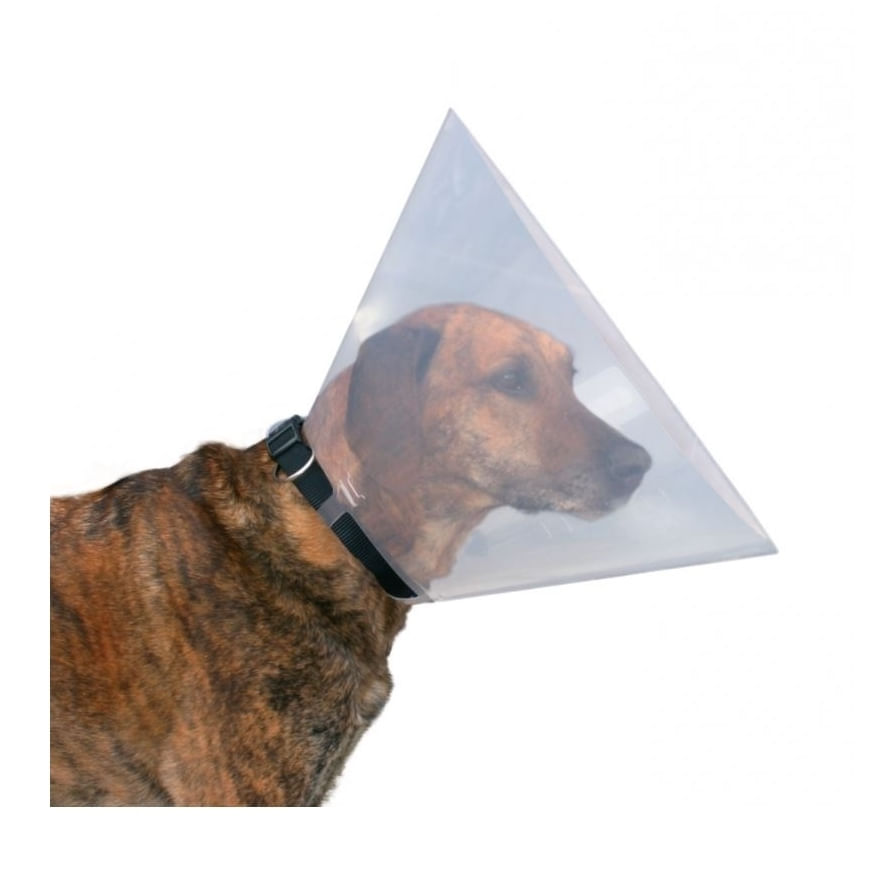 TRIXIE, guler protector câini, plastic TRIXIE, L-XL, guler protector câini, plastic, 47-57x30cm - poza 2