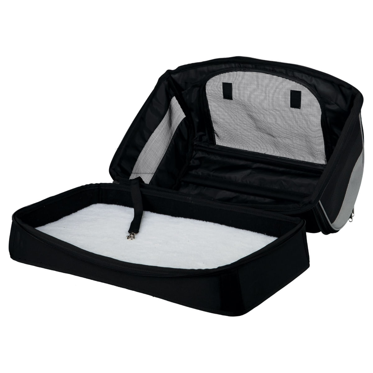 TRIXIE Holly, geantă transport câini și pisici, XS-M(max. 15kg), poliester, deschidere frontală&laterală, cu buzunare, negru și gri, 30 x 30 x 50 cm - poza 2