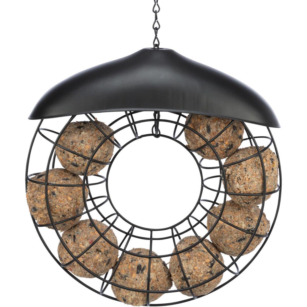 TRIXIE, hranitor exterior Fat Ball, pasari, metal, negru, 24cm - poza 1