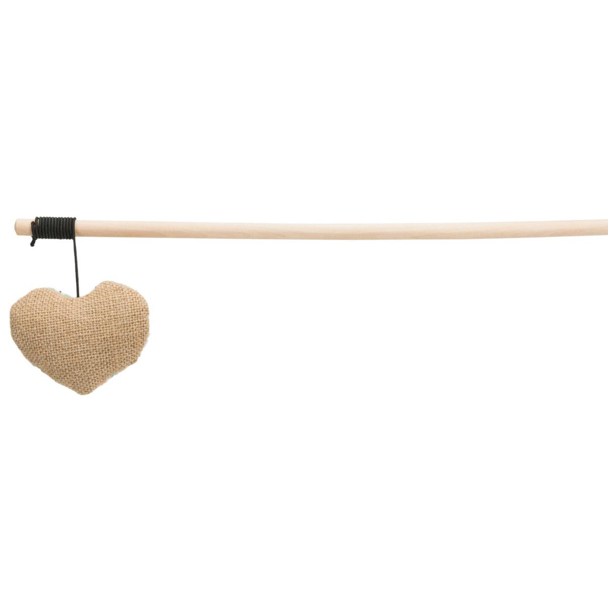TRIXIE Inimoară, jucărie undiță pisici, catnip, textil, diverse culori, 35cm - poza 3