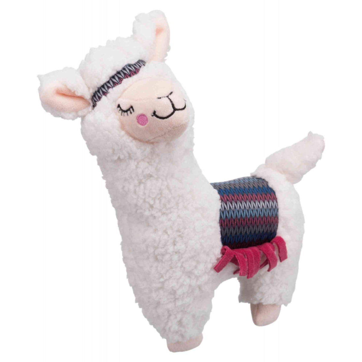 Trixie, jucărie alpaca câini, cu sunet, pluș, 31cm, multicolor - poza 2
