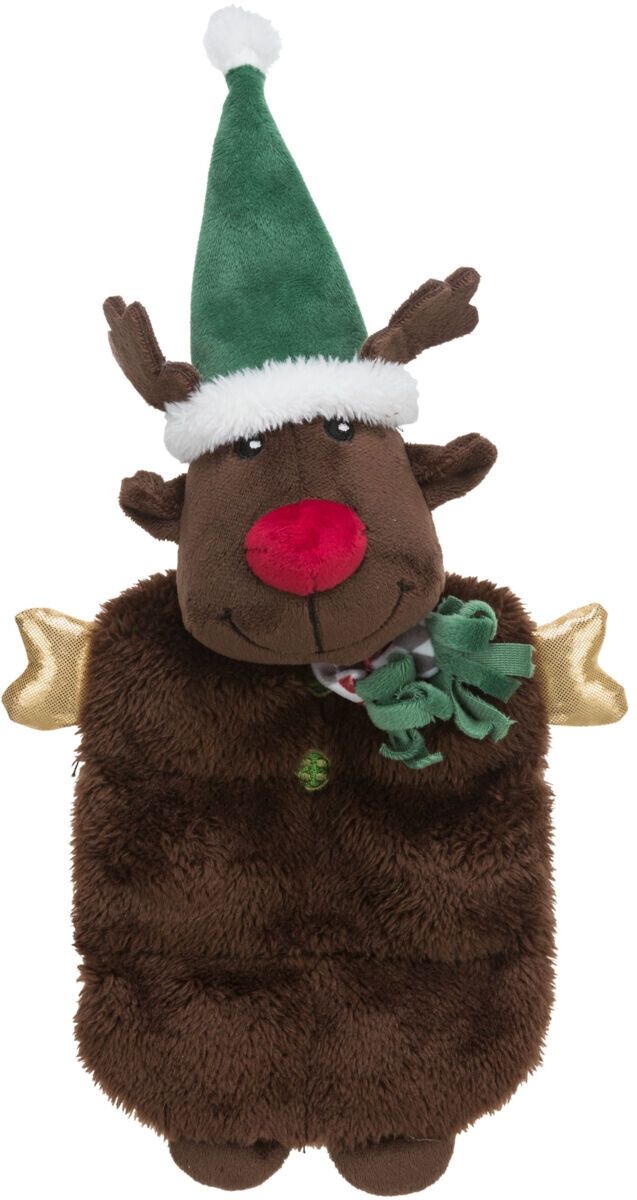 Trixie, jucarie caini, X-Mas ren craciunel, cu sunet, 92576, 37 cm