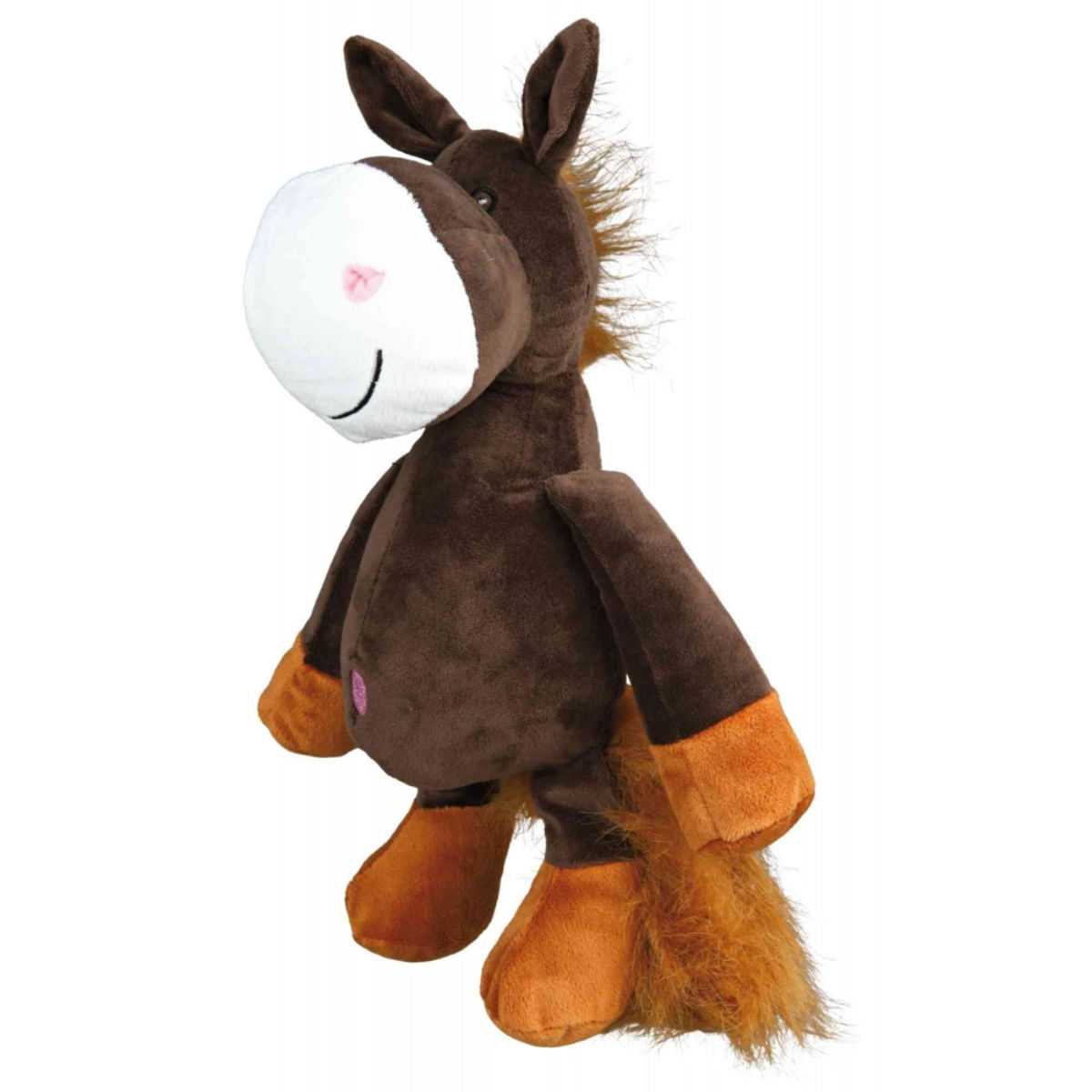Trixie, jucărie cal câini, cu sunet, pluș, 32cm, multicolor - poza 1