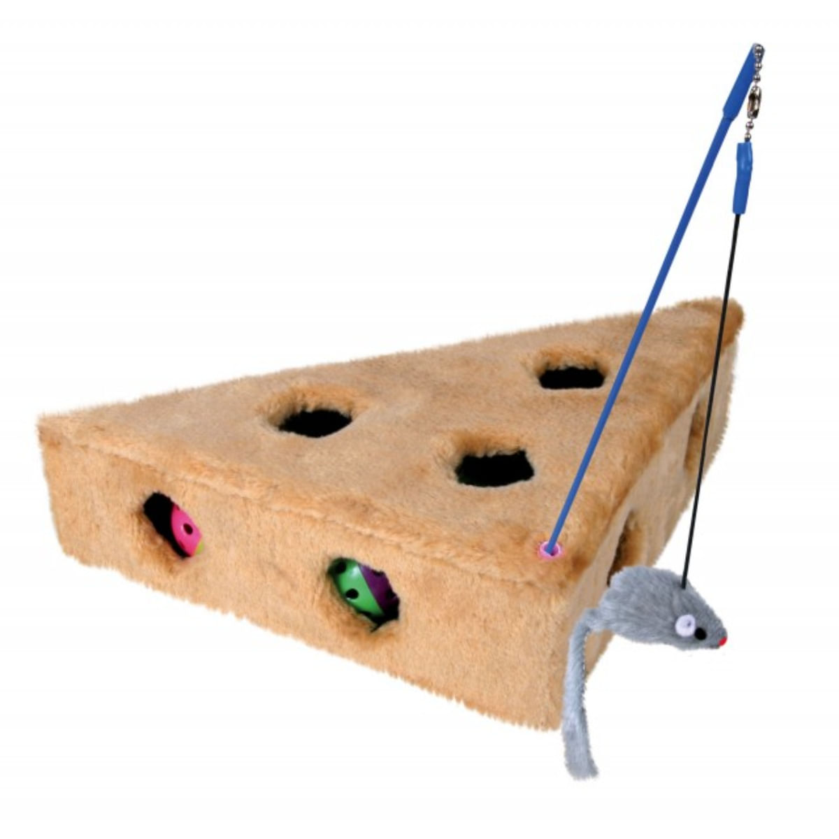 Trixie, jucărie cașcaval și 3 mingi pisici, multicolor - poza 1
