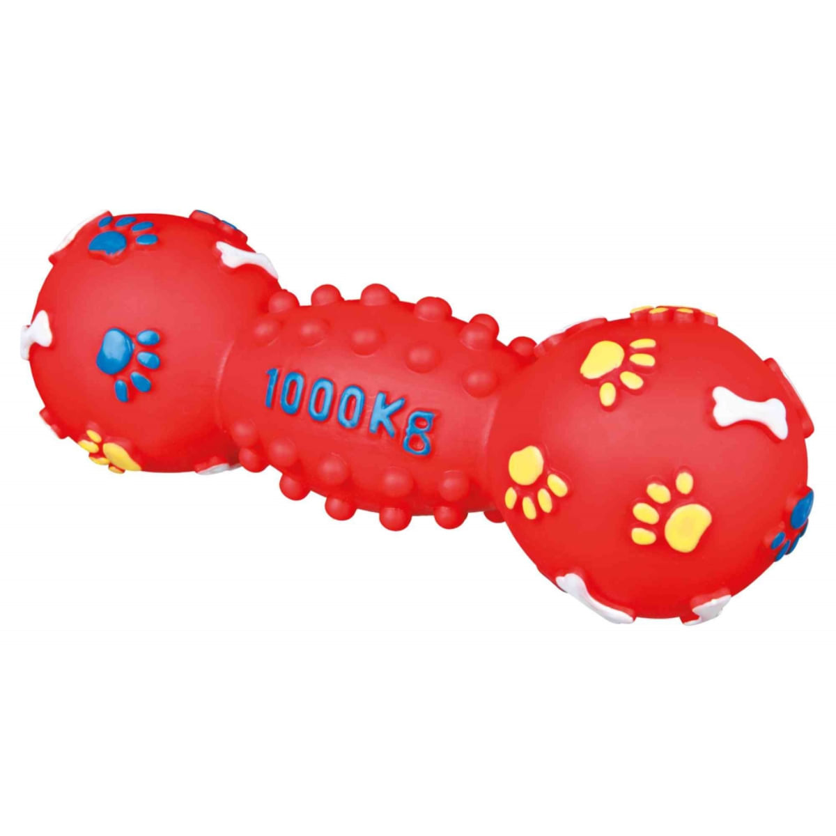TRIXIE, jucărie halteră câini, cu sunet, vinil, 25cm, multicolor - poza 1