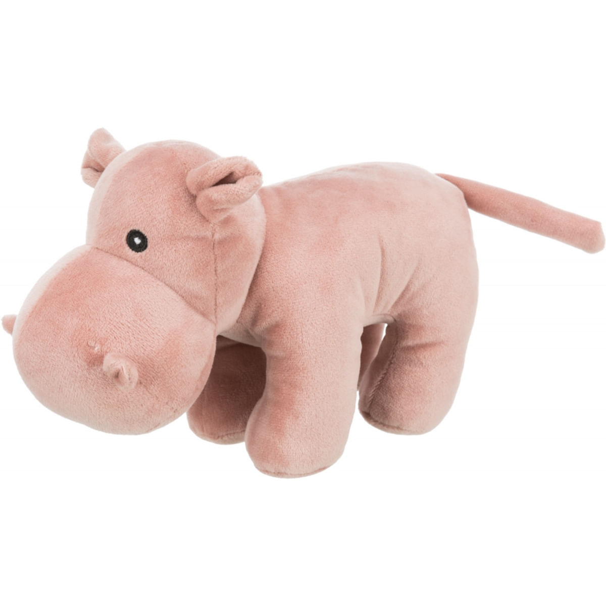 Trixie, jucărie hipopotam câini, cu sunet, pluș, 25cm, multicolor - poza 2