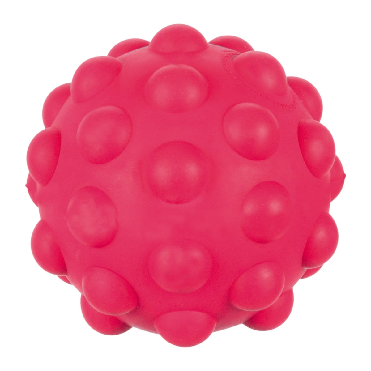 Trixie, jucărie minge câini, cu sunet de înaltă frecvența, cauciuc Trixie, jucărie mingie câini, cu sunet de înaltă frecvența, cauciuc, 8cm, multicolor - poza 1