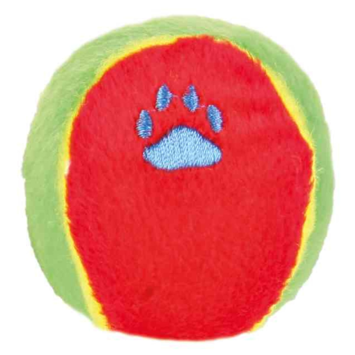 Trixie, jucărie minge câini, cu sunet, pluș, 6cm, multicolor - poza 1
