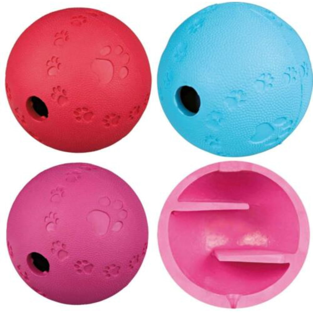 Trixie, jucărie minge cu labirint câini, cauciuc natural, 9cm, multicolor - poza 1