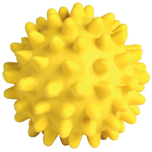 Trixie, jucărie minge cu țepi câini, cu sunet, latex, 6cm, multicolor - poza 4
