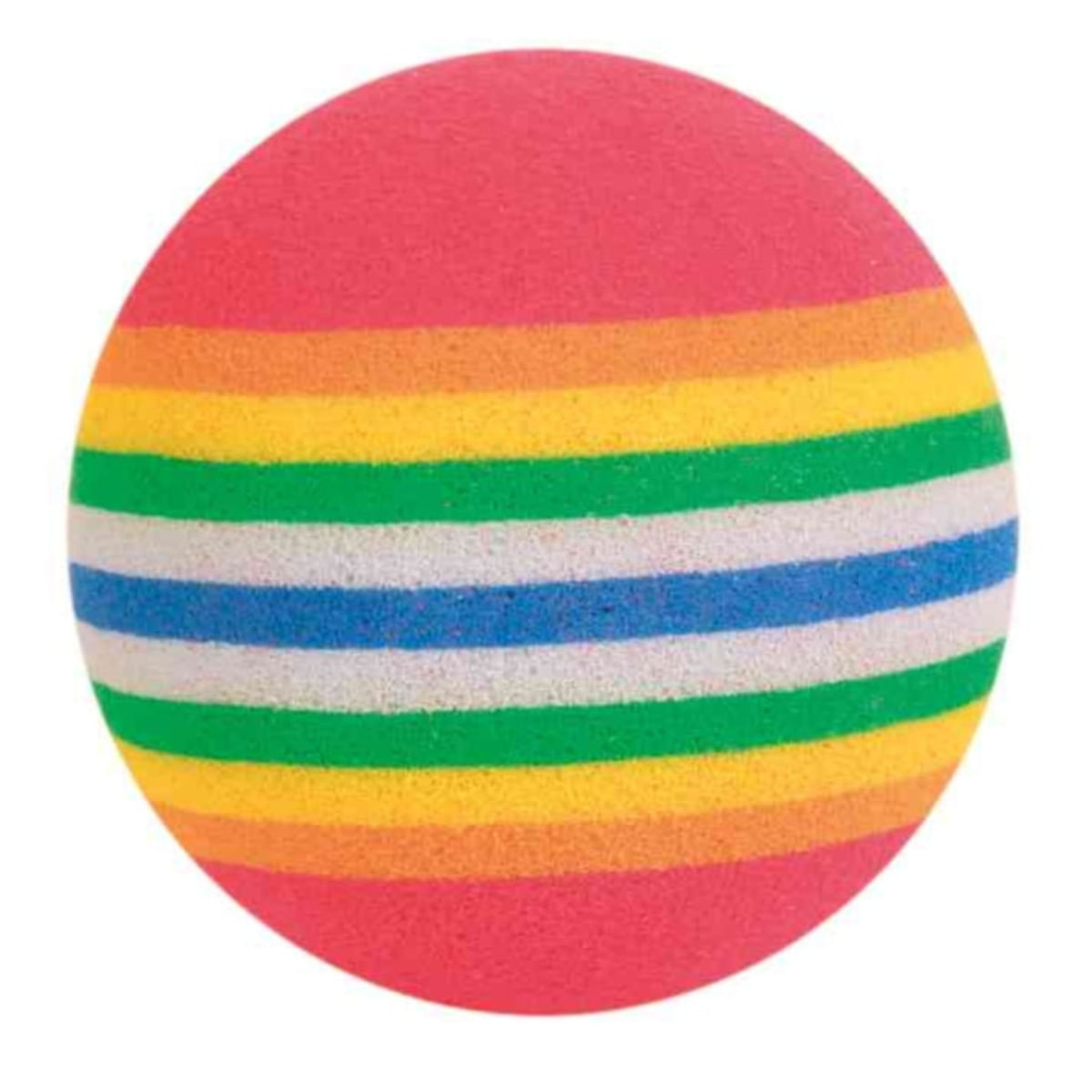 Trixie, jucărie minge curcubeu, pisici, spumă, multicolor, 4 cm, 4 buc - poza 1
