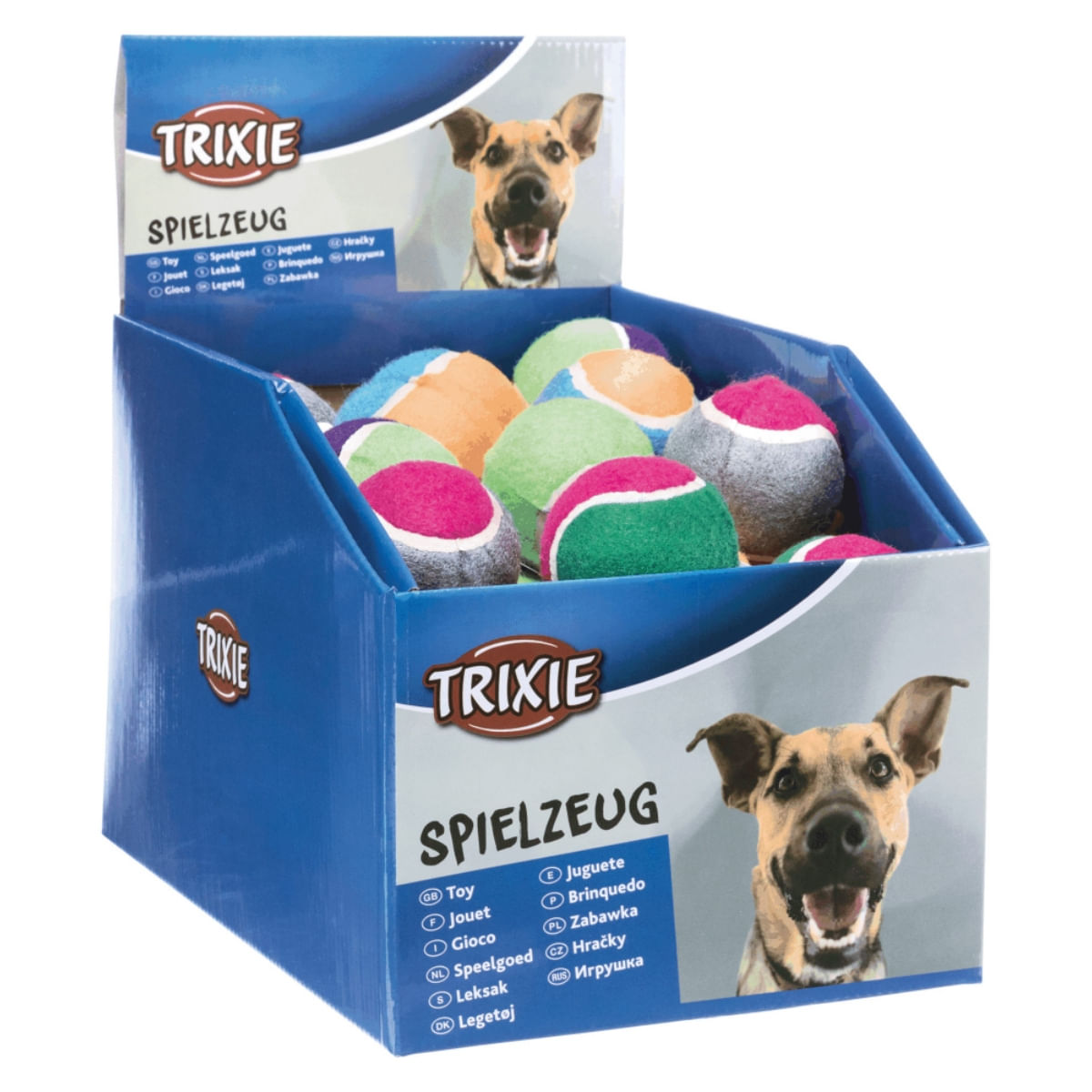 Trixie, jucărie minge tenis câini, 6.4cm, multicolor - poza 1