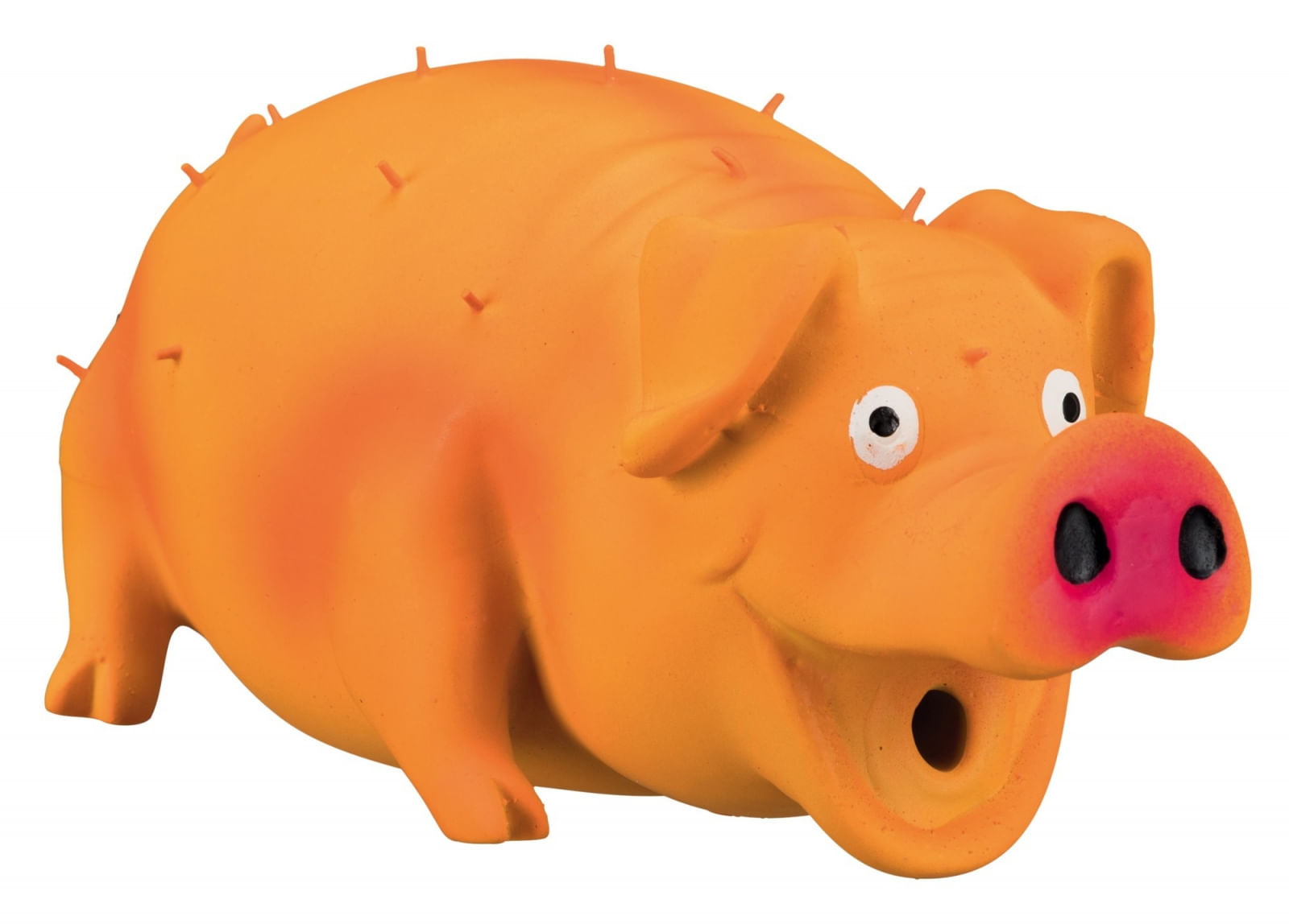 Trixie, jucărie porc cu țepi câini, cu sunet original, latex, 21cm, multicolor - poza 3