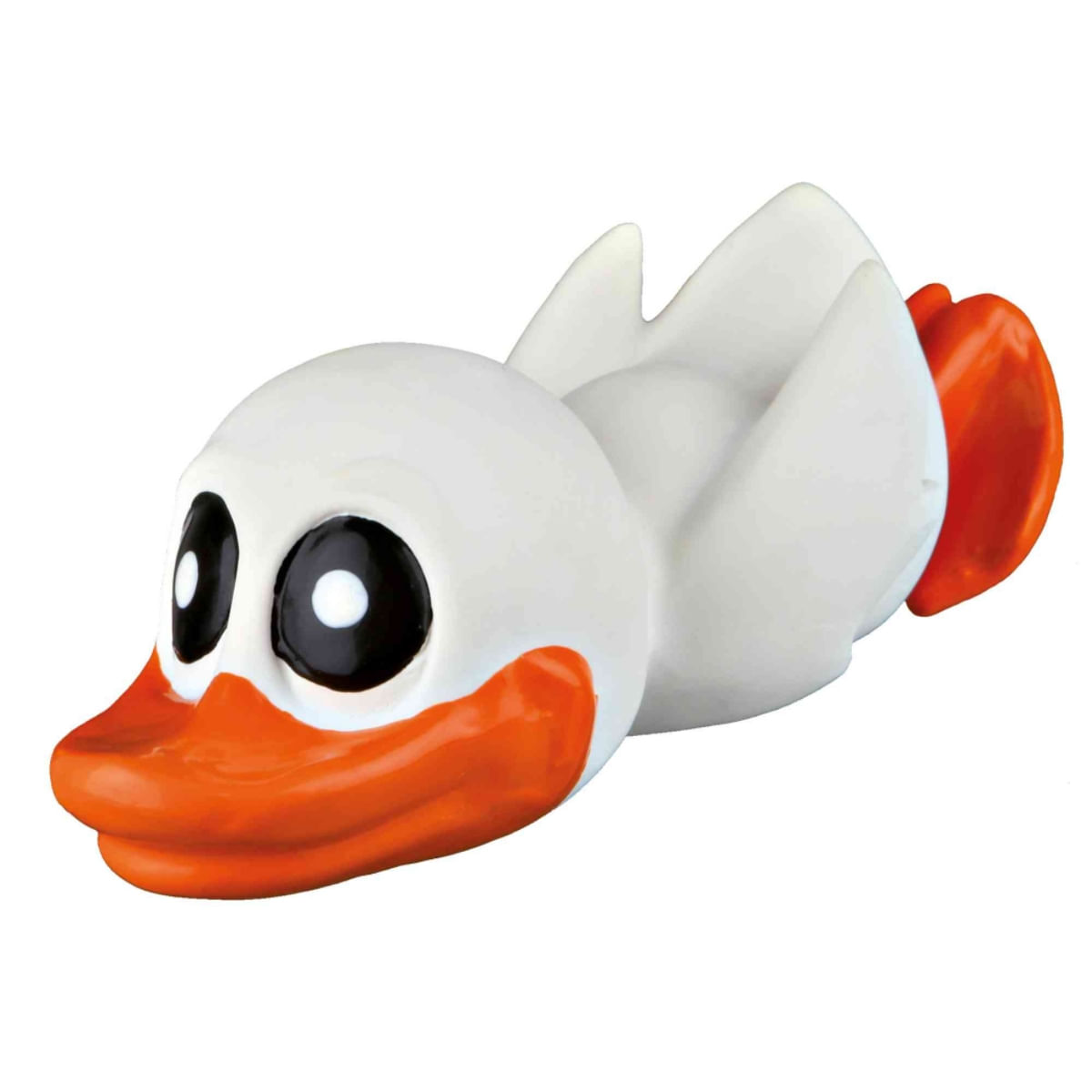 Trixie, jucărie rață câini, cu sunet, latex, 13cm, multicolor - poza 2