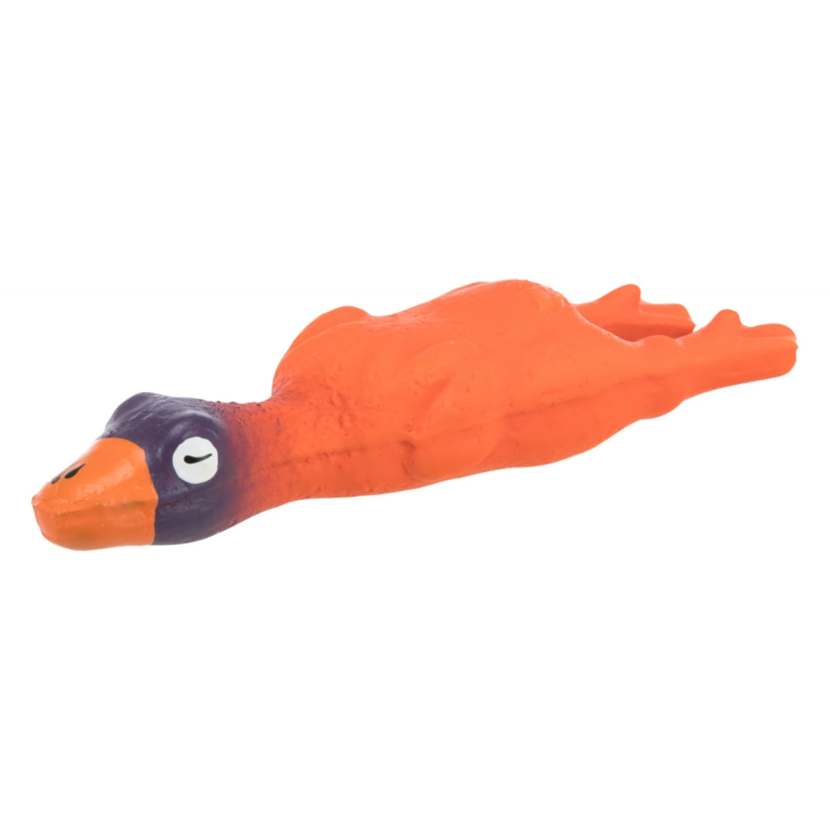 Trixie, jucărie rață câini, cu sunet, latex, 14cm, multicolor - poza 1