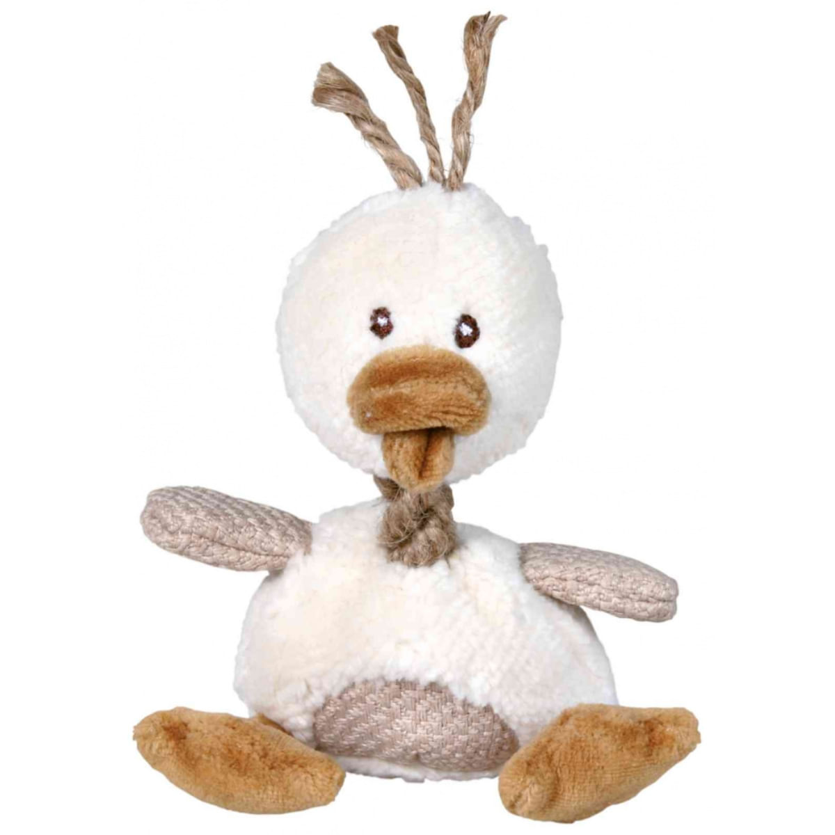 Trixie, jucărie rață câini, cu voce, pluș, 15cm, multicolor - poza 1