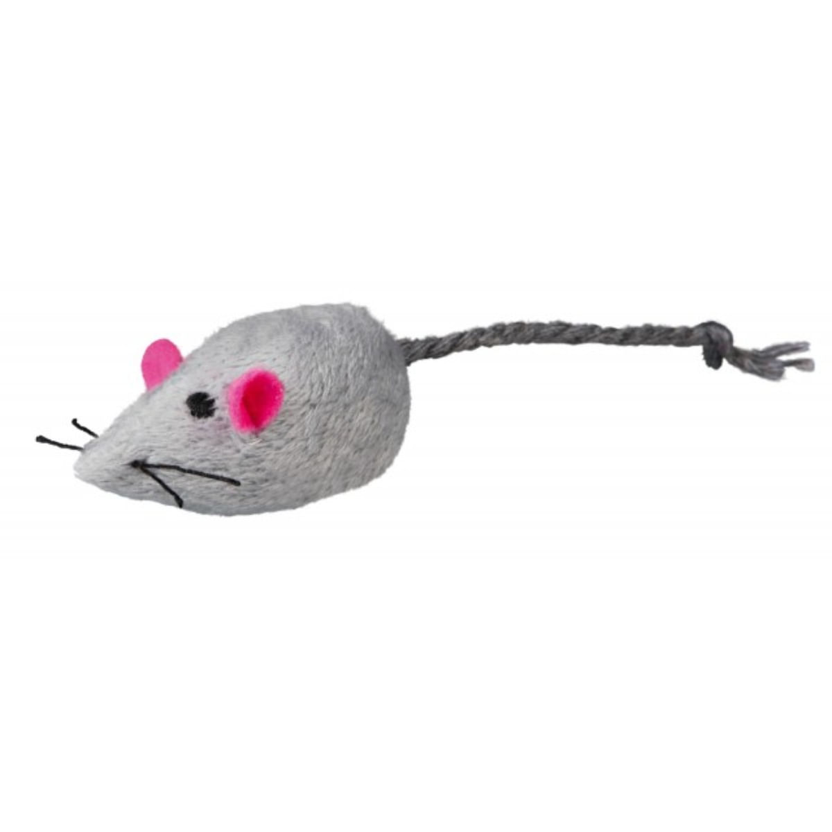 Trixie, jucărie șoricel cu clopoțel, pisici, pluș, multicolor, 5cm - poza 1