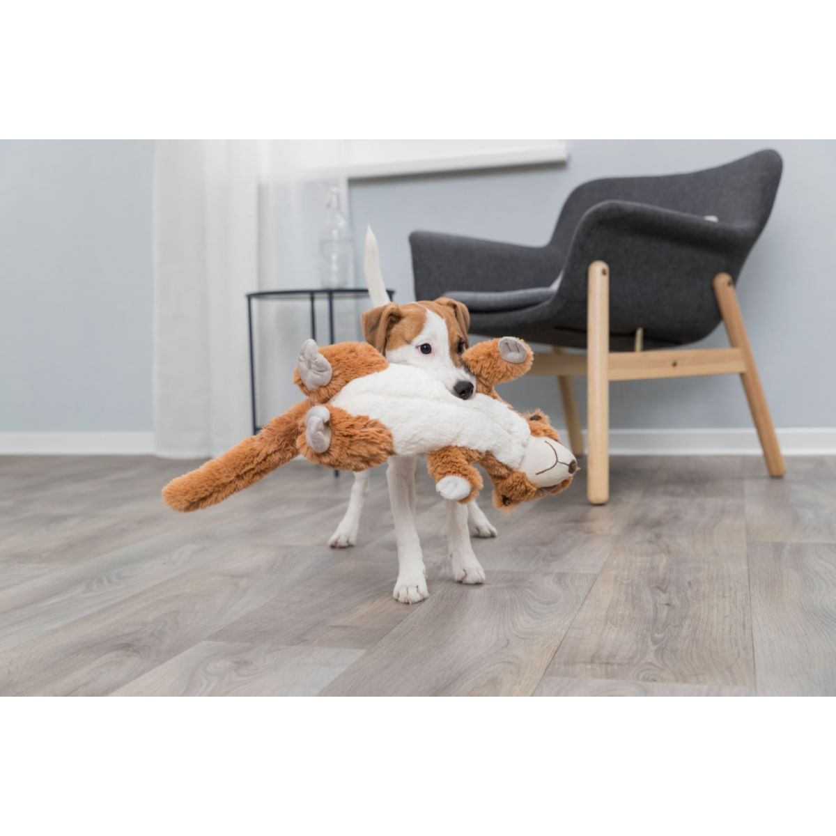 Trixie, jucărie suricata câini, cu sunet, pluș, 40cm, multicolor - poza 2