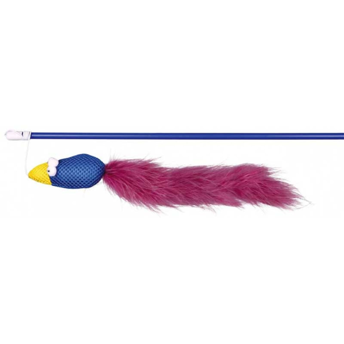 Trixie, jucărie undiță cu pasăre, pisici, catnip, multicolor, 50cm - poza 1