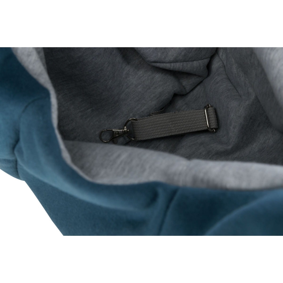 TRIXIE Junior, geantă transport câini, XS(max. 5kg), textil, deschidere superioară, albastru și gri, 22 x 20 x 60 cm - poza 5
