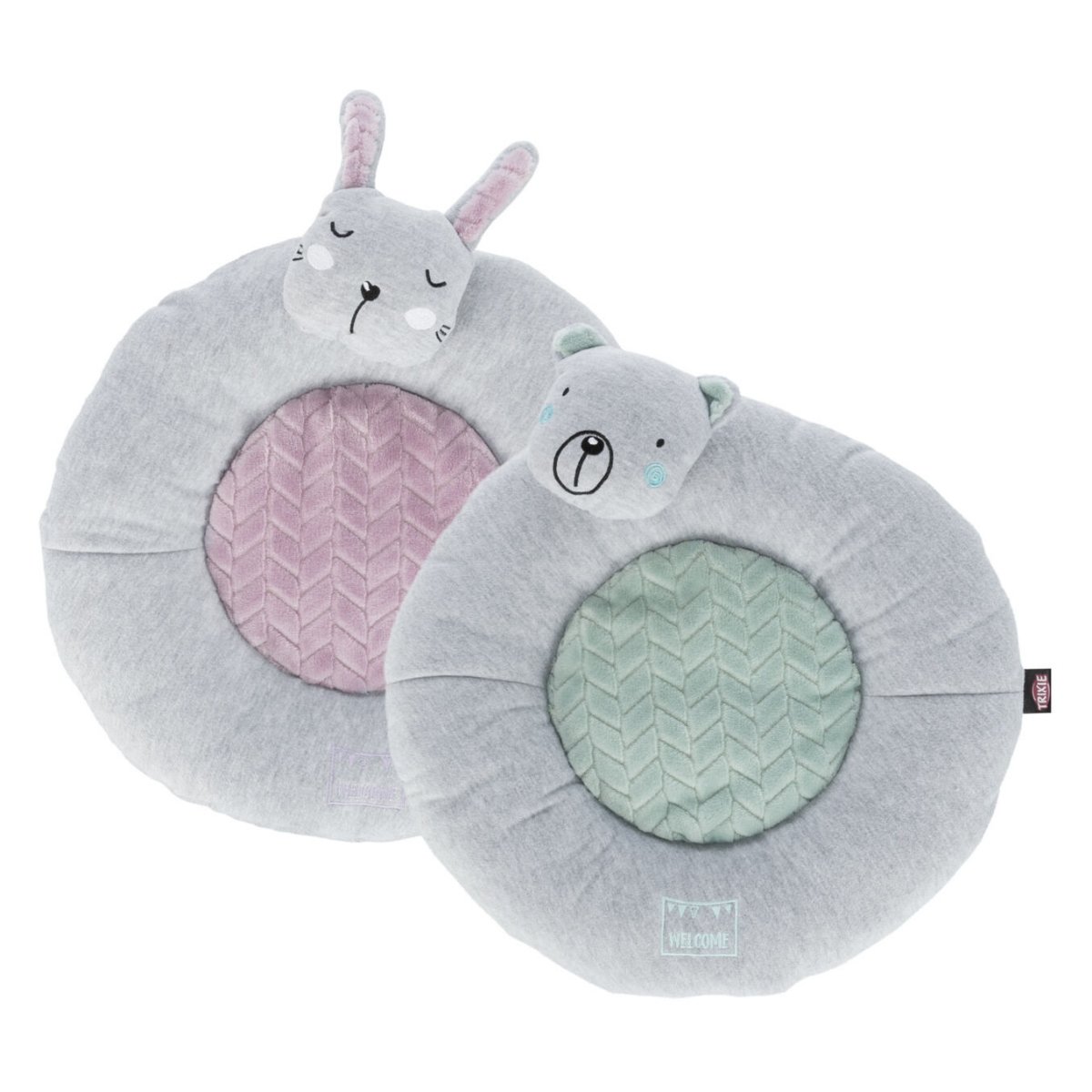 TRIXIE Junior, saltea rotundă câini și pisici junior, XS, poliester, antiderapant, ⌀ 40 cm TRIXIE Junior, saltea rotundă câini și pisici junior, XS, poliester, antiderapant, gri și verde, ⌀ 40 cm - poza 2