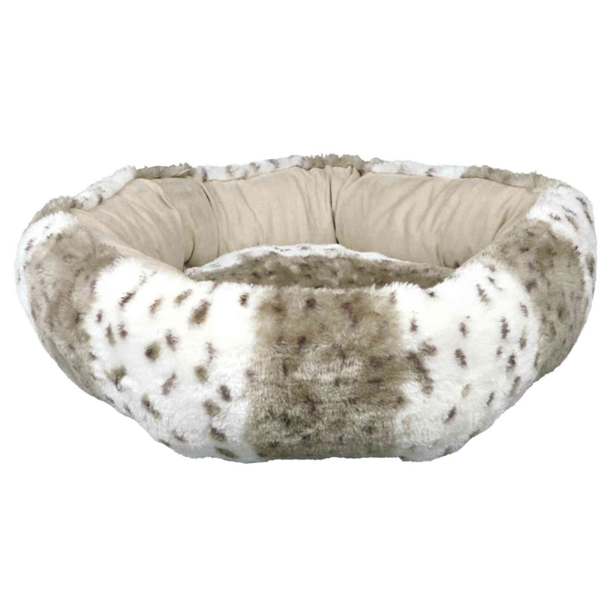 TRIXIE Leika, coș rotund câini și pisici, XS, poliester, husă detașabilă, multicolor, ⌀ 50 cm - poza 1