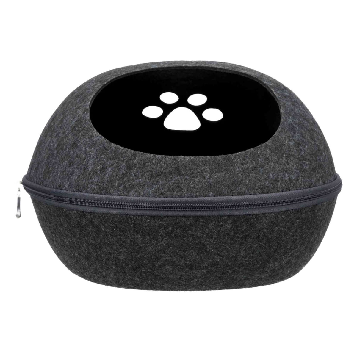 TRIXIE Liva, coș oval câini și pisici, XS, poliester, gri, 40 x 24 x 47 cm - poza 2